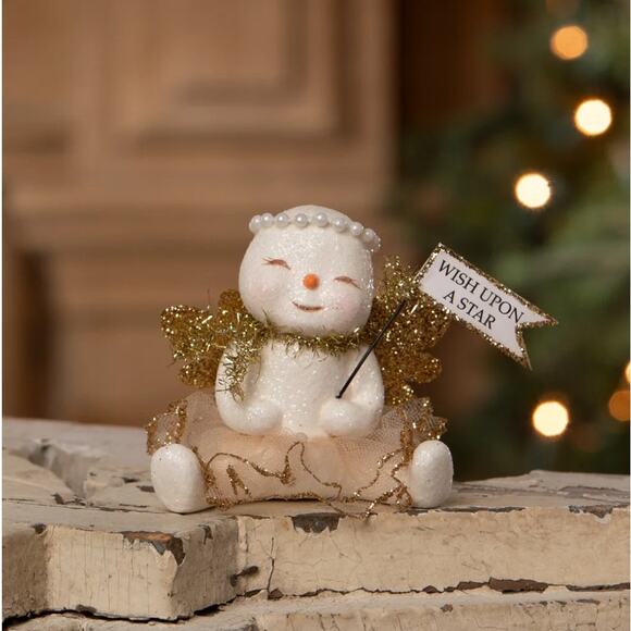 Bethany Lowe Wish Upon A Star Snow Angel Snowman Michelle Allen Design NEW - Picture 1 of 8